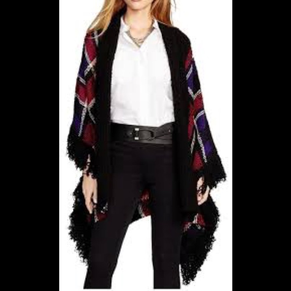 Lauren Ralph Lauren Women's Ralph Lauren Fringed Bouclé Poncho
